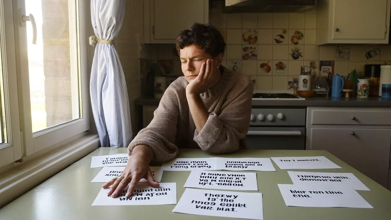 Homeowner ticking off features while comparing window quotes